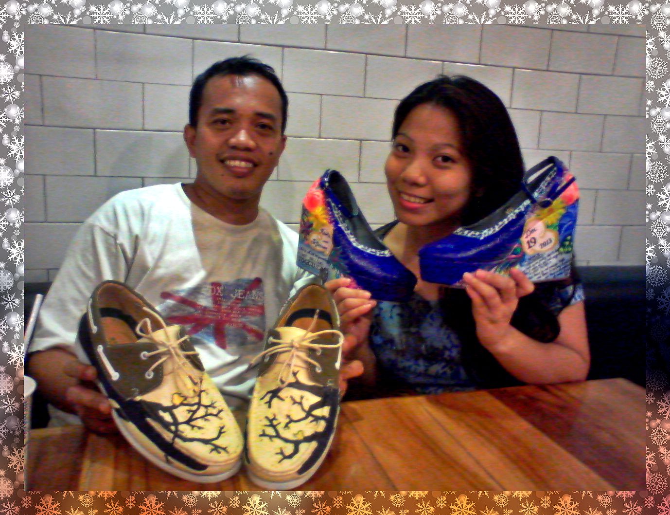 Custom Handpainted shoes for Bride and Groom!